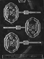 Thank You Lollipop Chocolate Mold