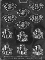 Bats And Ghosts Chocolate Mold