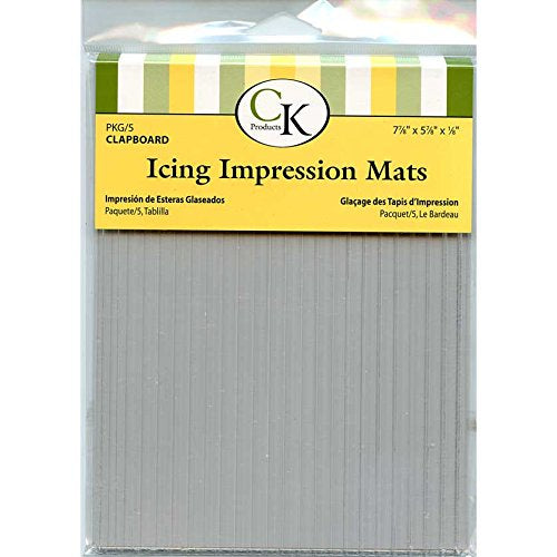 Icing Impression Mats- Clapboard 5pk