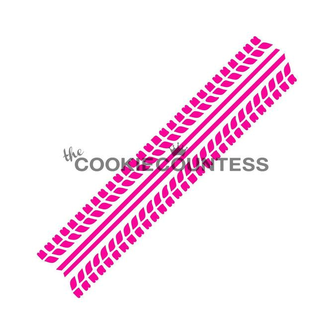 Tire Tracks Stencil