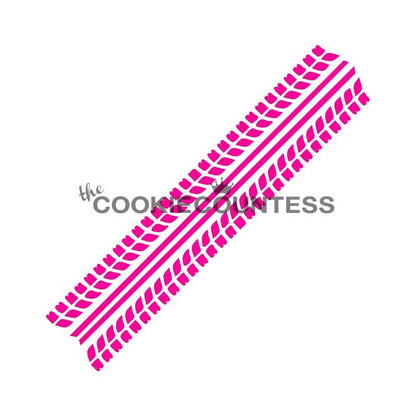 Tire Tracks Stencil