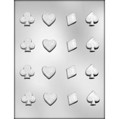 Bite Size Card Suit Chocolate Mold