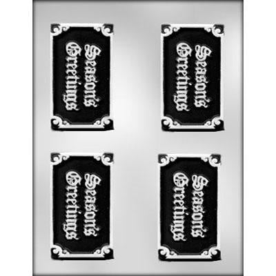 Seasons Greetings Chocolate Bar Mold