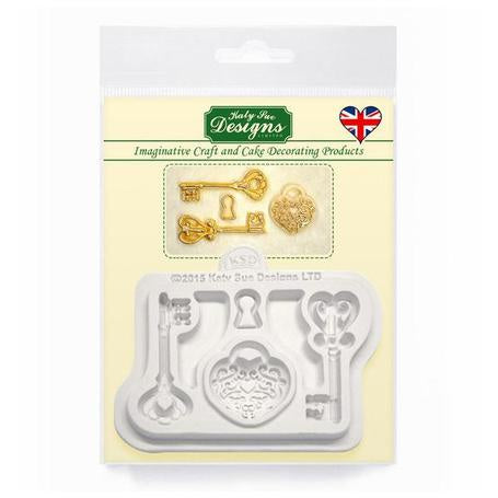 KSD Key and Heart Lock Silicone Mold