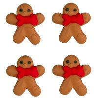 Tiny Gingerbread Boy - Royal Icing - 6 Pieces