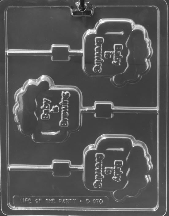 Baby Is Brewing Lollipop Chocolate Mold