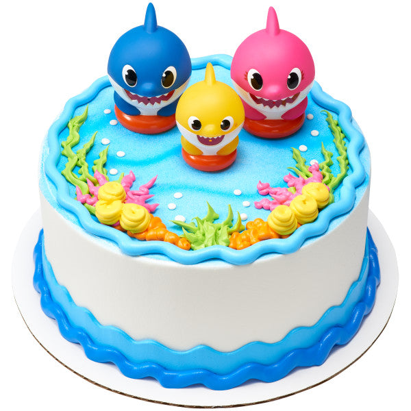 Baby Shark Family Fun Cake Topper Set