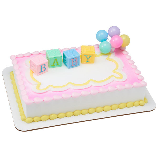 Baby Blocks Cake Topper Set