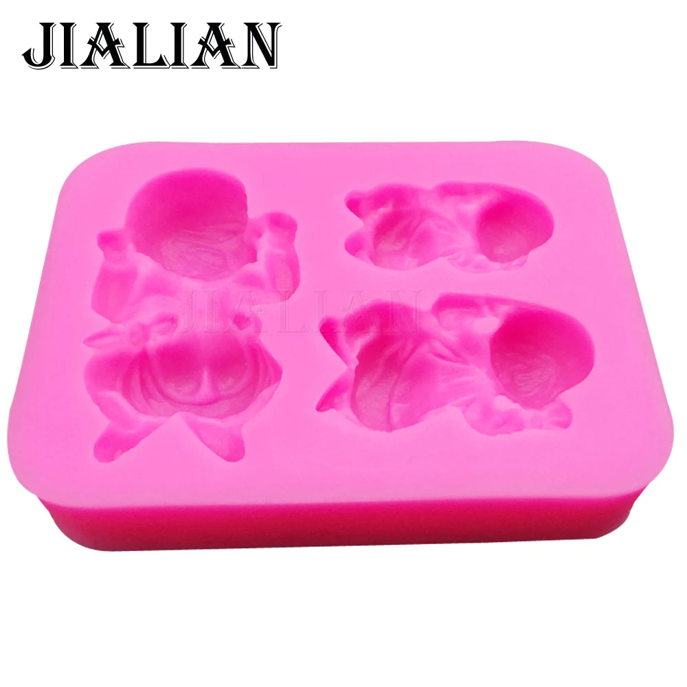 Baby Silicone Mold, 3 Cavities