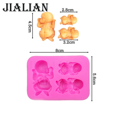 Baby Silicone Mold, 3 Cavities
