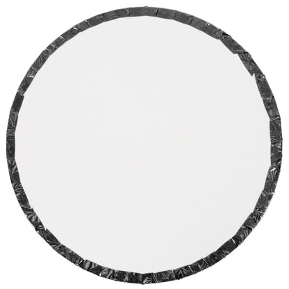 image shows the back of an 18 inch black cake drum that is 1/2 inch thick