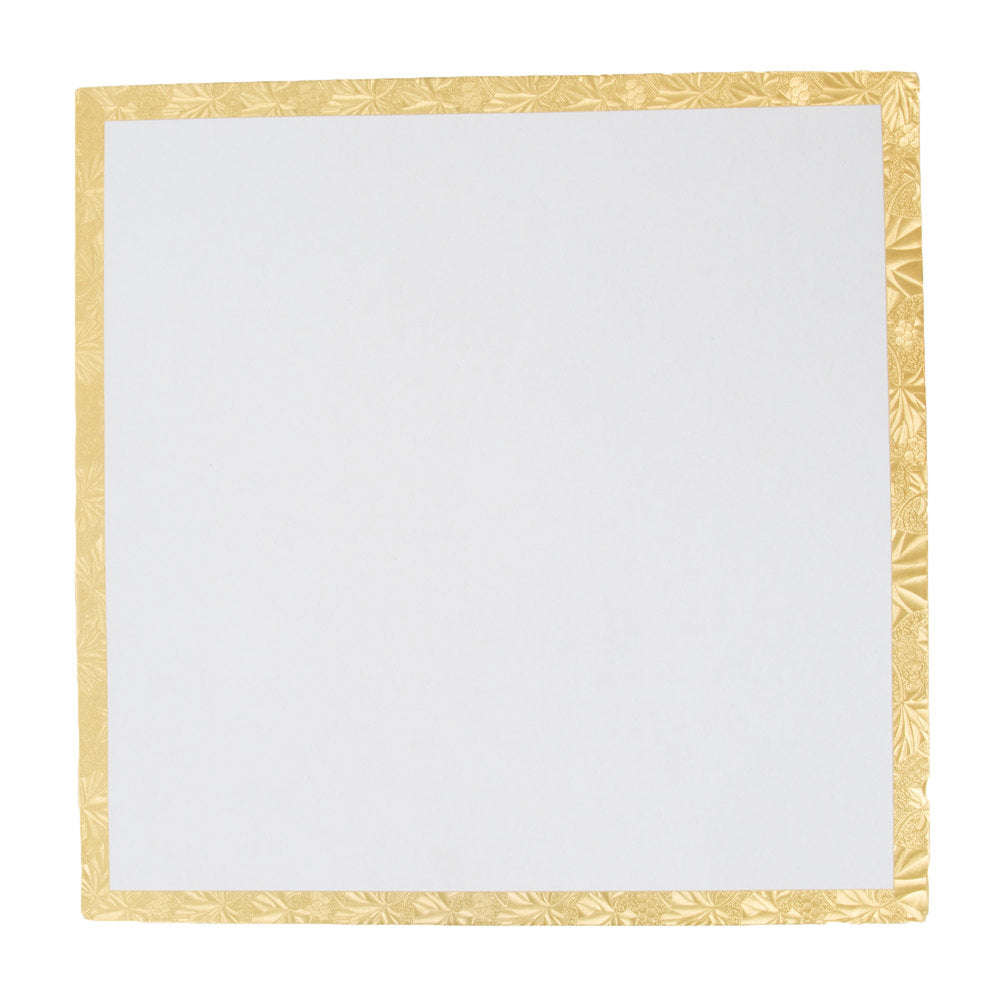 16 Inch Square, Gold Cake Drum