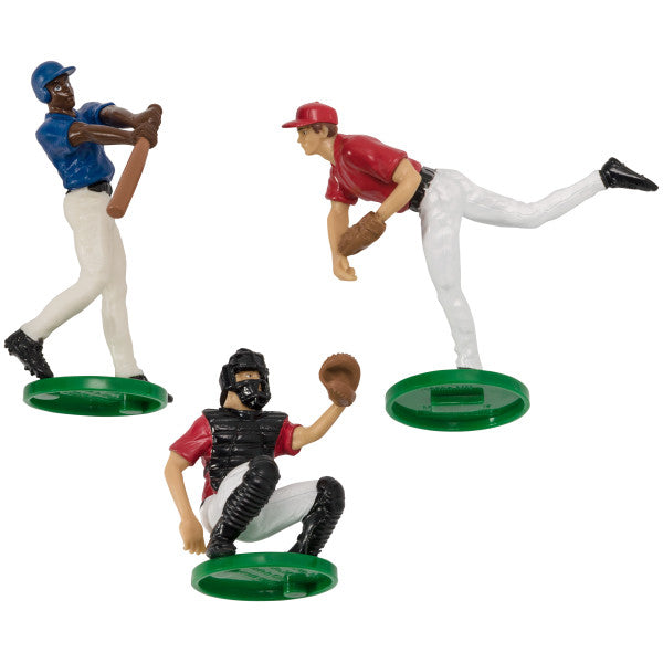 Batter Up Baseball Cake Topper Set