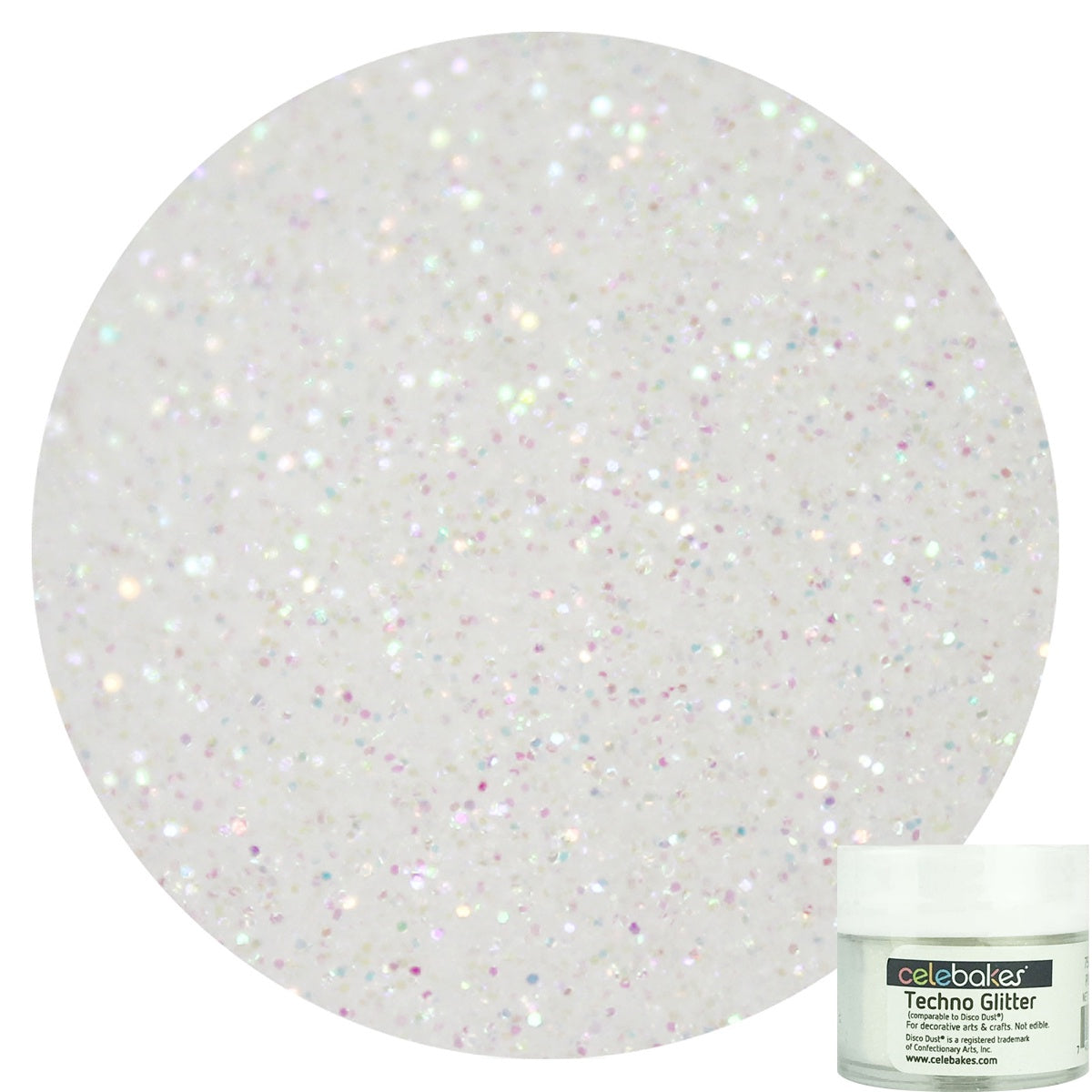 Celebakes Rainbow Techno Glitter