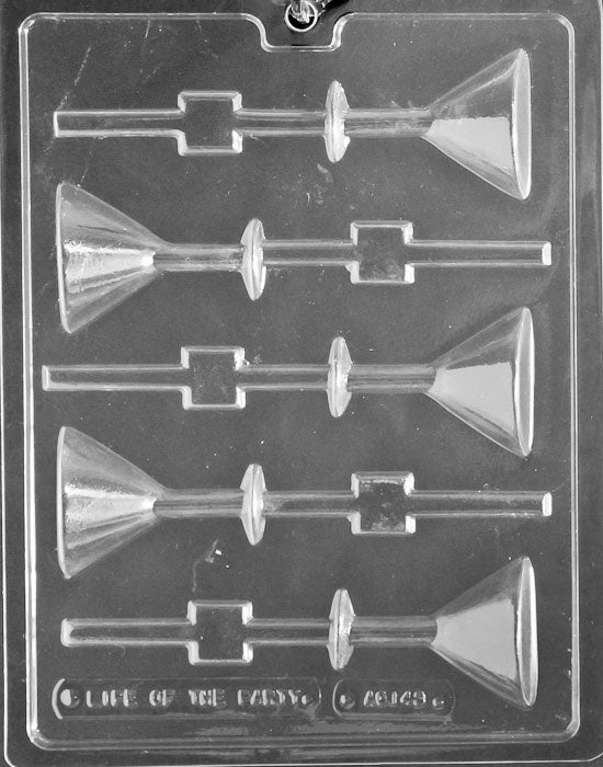 Martini Glass Lollipop Chocolate Mold