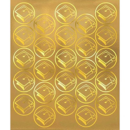Graduation Seals - Gold - 50 seals