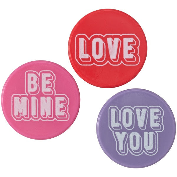 Be Mine Valentine's Day Pencil Clips - 12 Per Package