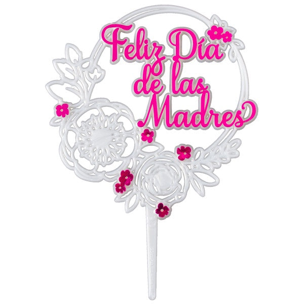 Feliz Dia De Las Madres Large Cake Pick