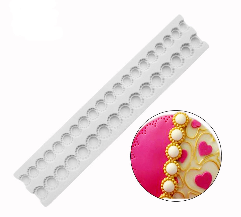 Beaded Pearl Strand Silicone Mold