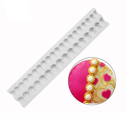 Beaded Pearl Strand Silicone Mold