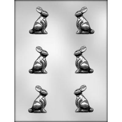 2 Inch, 3D Bunny Chocolate Mold