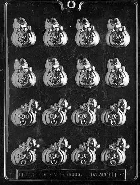 Bite Size Pumpkin Chocolate Mold (2 Patterns)