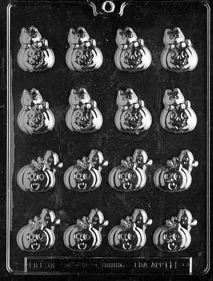Bite Size Pumpkin Chocolate Mold (2 Patterns)