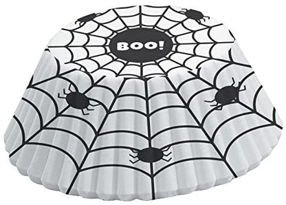 Black & White Spider Web Baking Cups - 50 Cupcake Liners