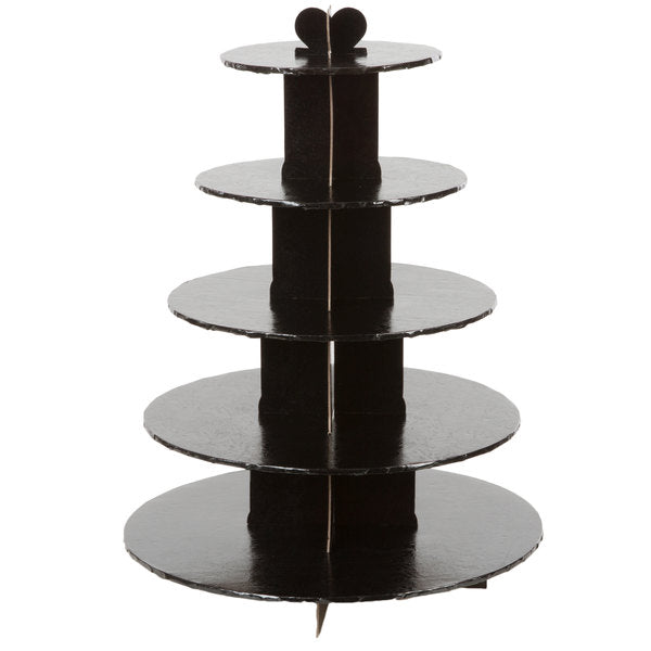 5 Tier, Black Cupcake Stand