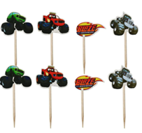 Blaze and The Monster Machines Cupcake Picks - 12 Per Package