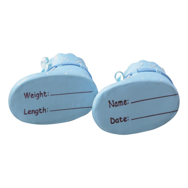 Blue Baby Booties Cake Topper Set