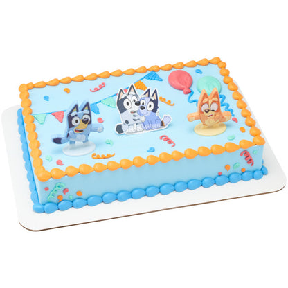 Bluey Dance Mode Cake Topper Set
