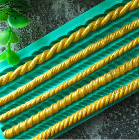 Mini Rope Borders Silicone Mold
