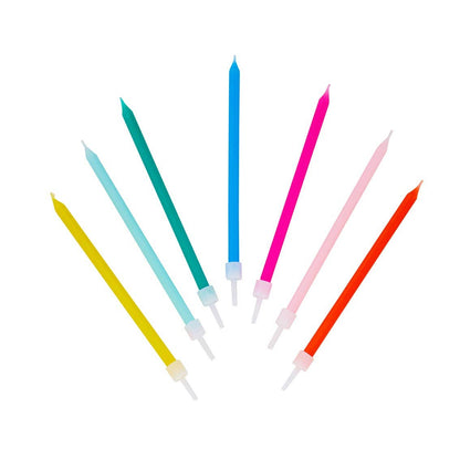 Bright Rainbow Birthday Candles