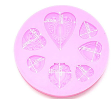 Heart Brooch Silicone Mold