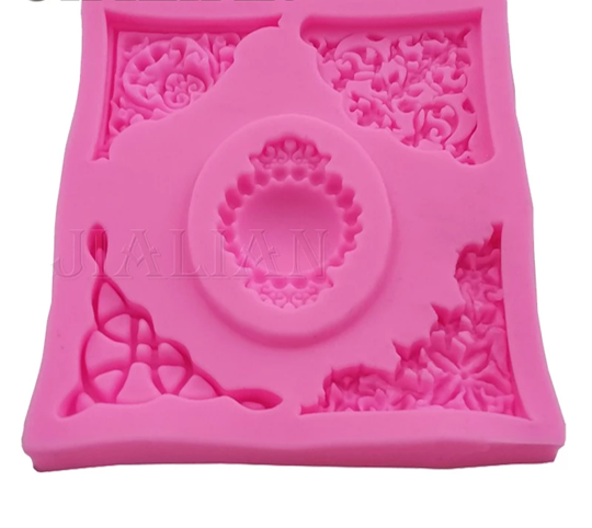 Brooch and Frame Corners Silicone Mold