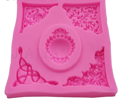 Brooch and Frame Corners Silicone Mold