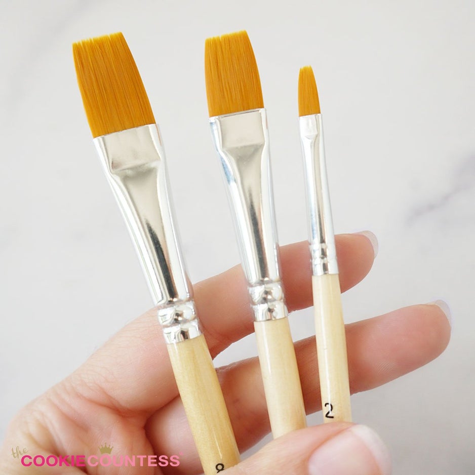 Sugar Decorator Brushes, Set of 6