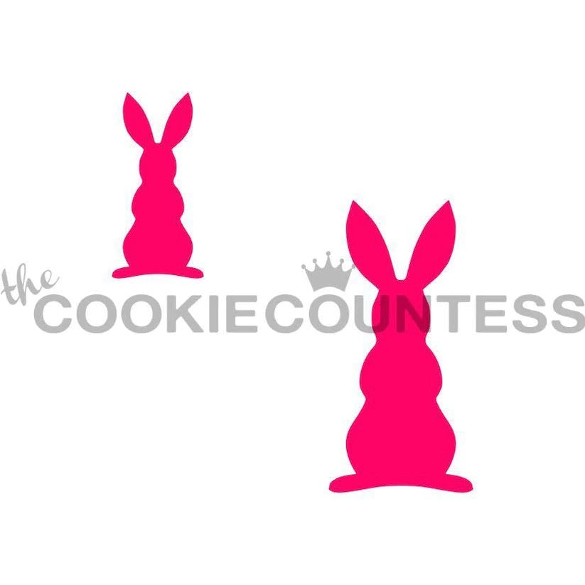 Bunny Silhouette with 2 Sizes Stencil