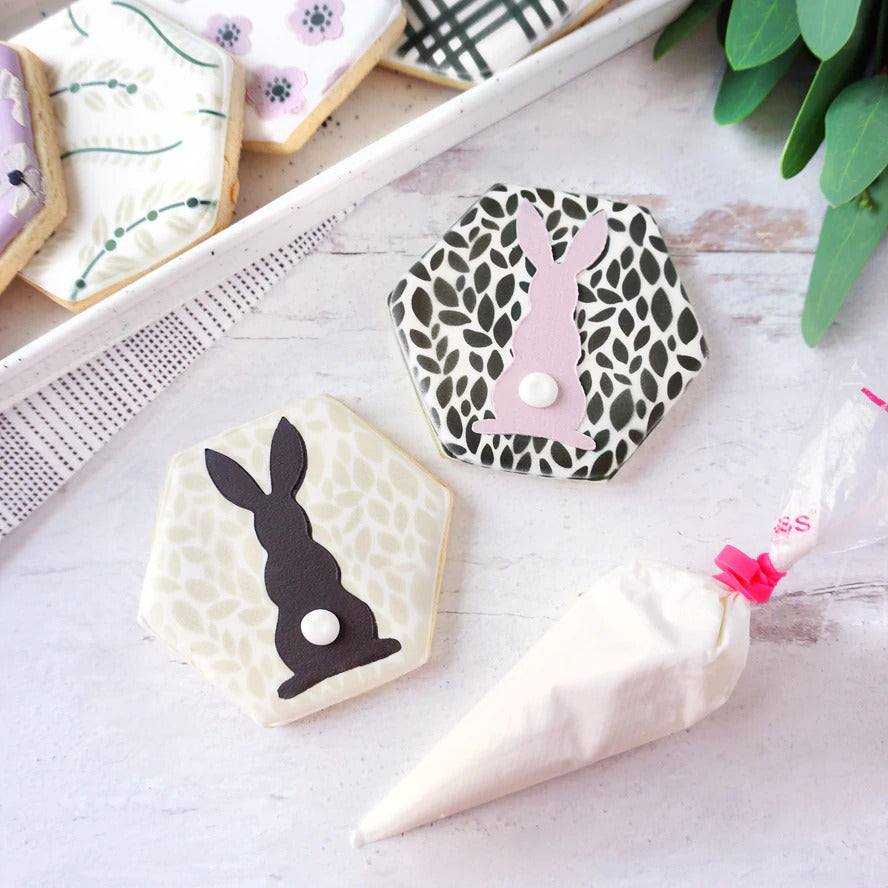 Bunny Silhouette with 2 Sizes Stencil
