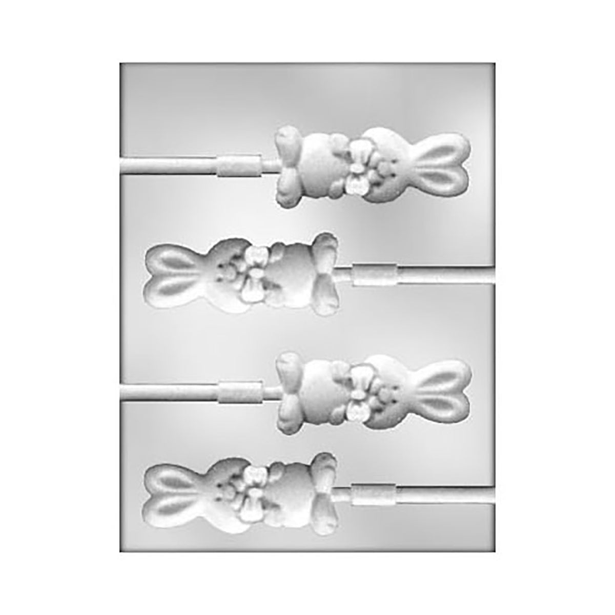Bunny with Bow Tie Lollipop Chocolate Mold