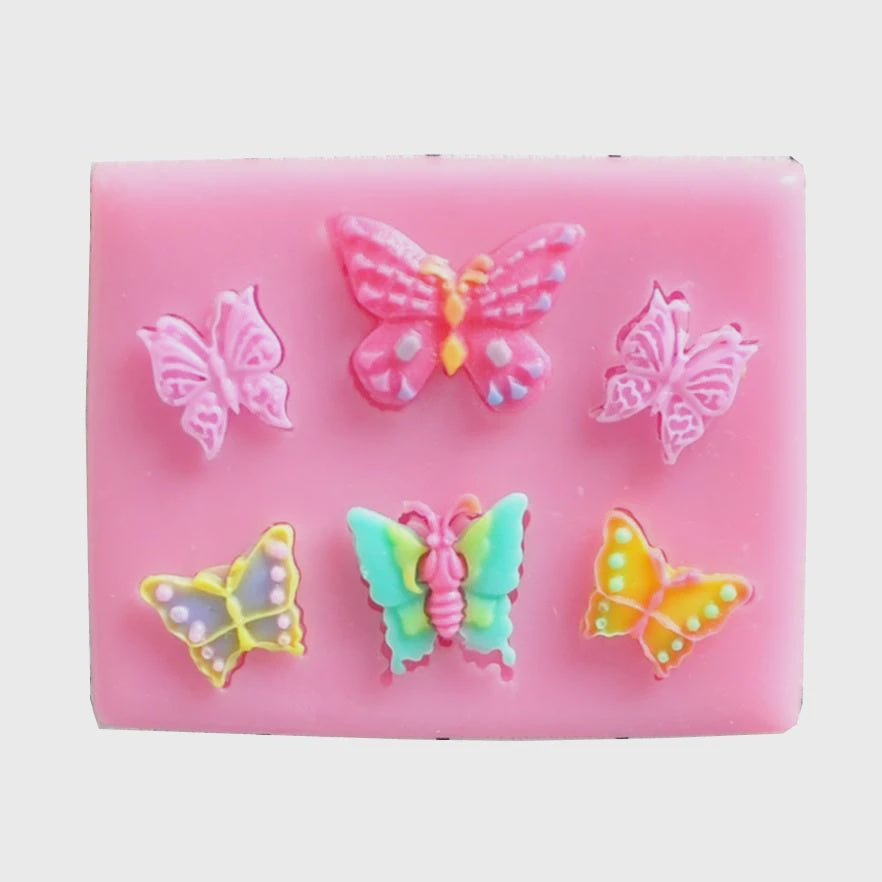 Butterfly SIlicone Mold with 6 Cavities