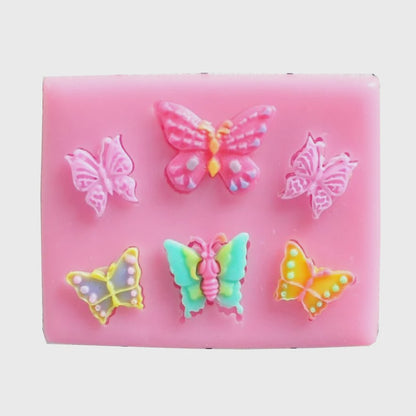 Butterfly SIlicone Mold with 6 Cavities