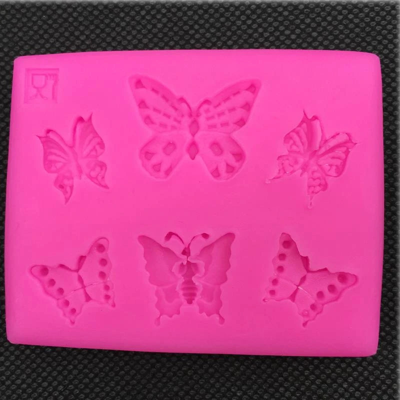 Butterfly SIlicone Mold with 6 Cavities
