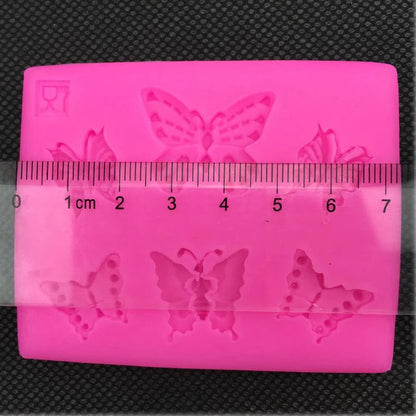 Butterfly SIlicone Mold with 6 Cavities