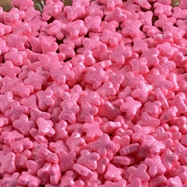 Pink Butterfly Shaped Candy Sprinkles