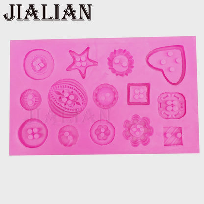 Variety of Buttons Silicone Mold