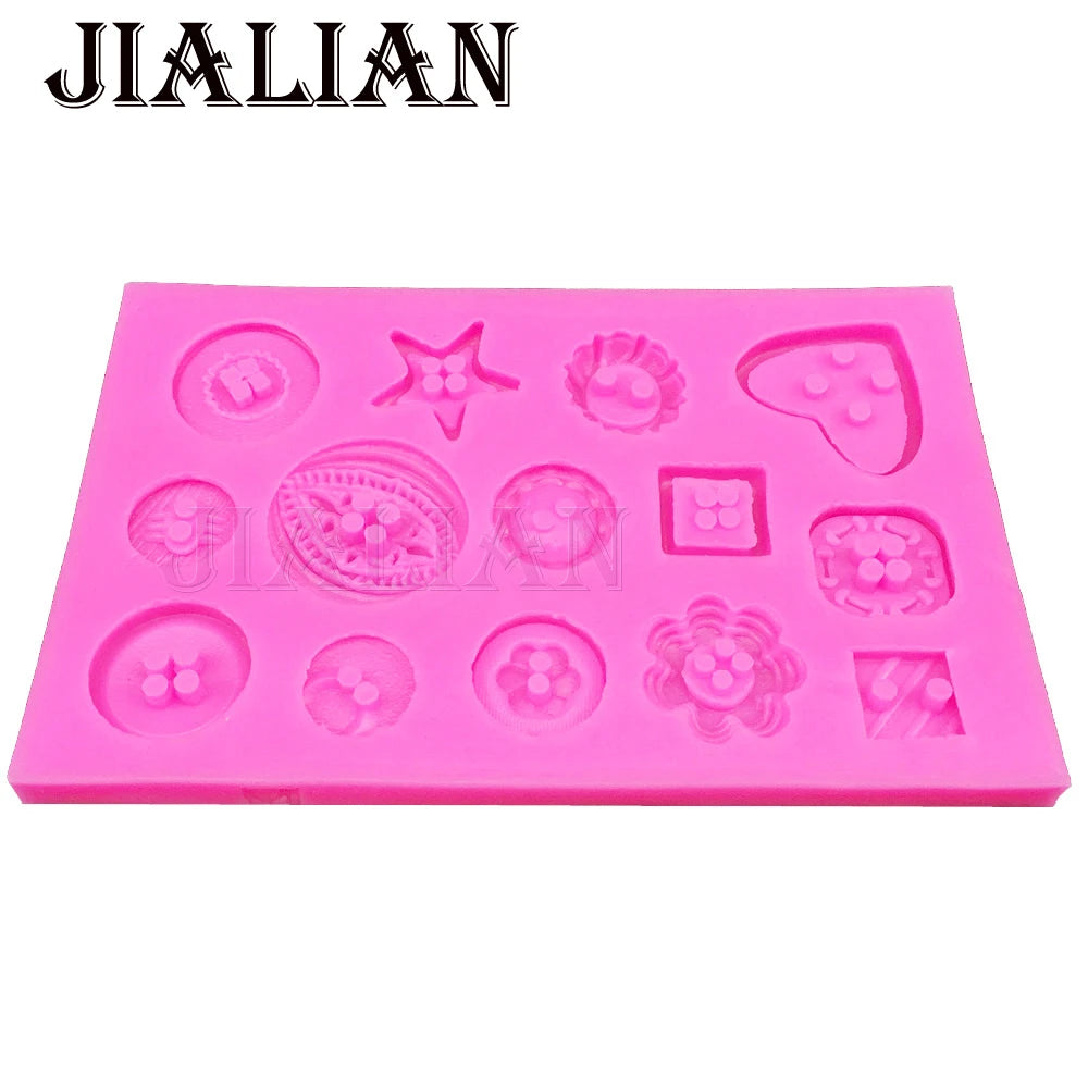 Variety of Buttons Silicone Mold
