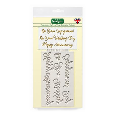 KSD - Word Perfect Wedding Set - Silicone Mold