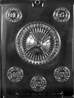 Assorted Casino Chocolate Mold with Roulette Wheel